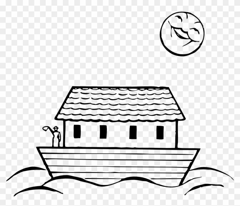 Noahs Ark Scene Digital Image Clip Art Stickers By - Noah's Ark Coloring Pages #508571