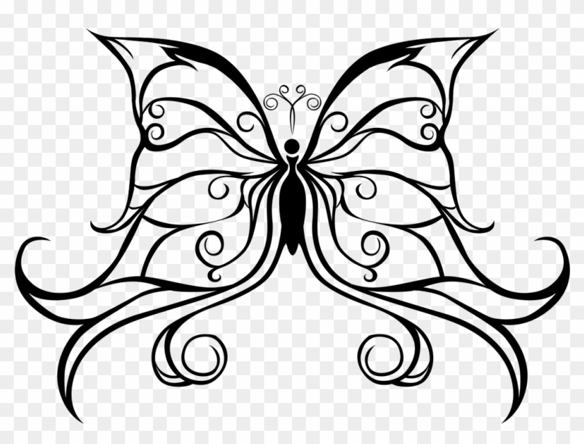 Imagenes Dibujos De Tribales - Mariposa Tatuaje Png #508588