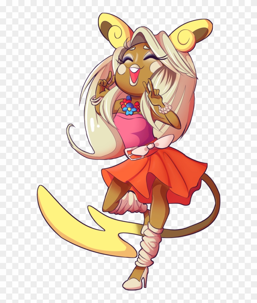 Alola Raichu Gijinka By Disties - Pokemon Alolan Raichu Gijinka #508937