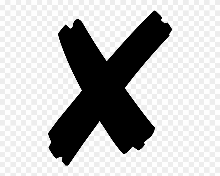 Black X Transparent Background #510022