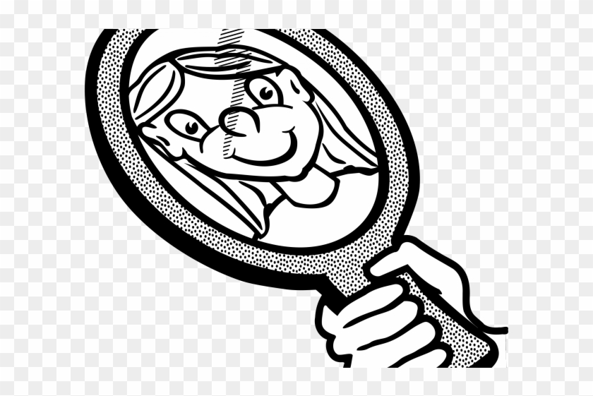 Mirror Clipart Line Art - Handspiegel Clipart #510189