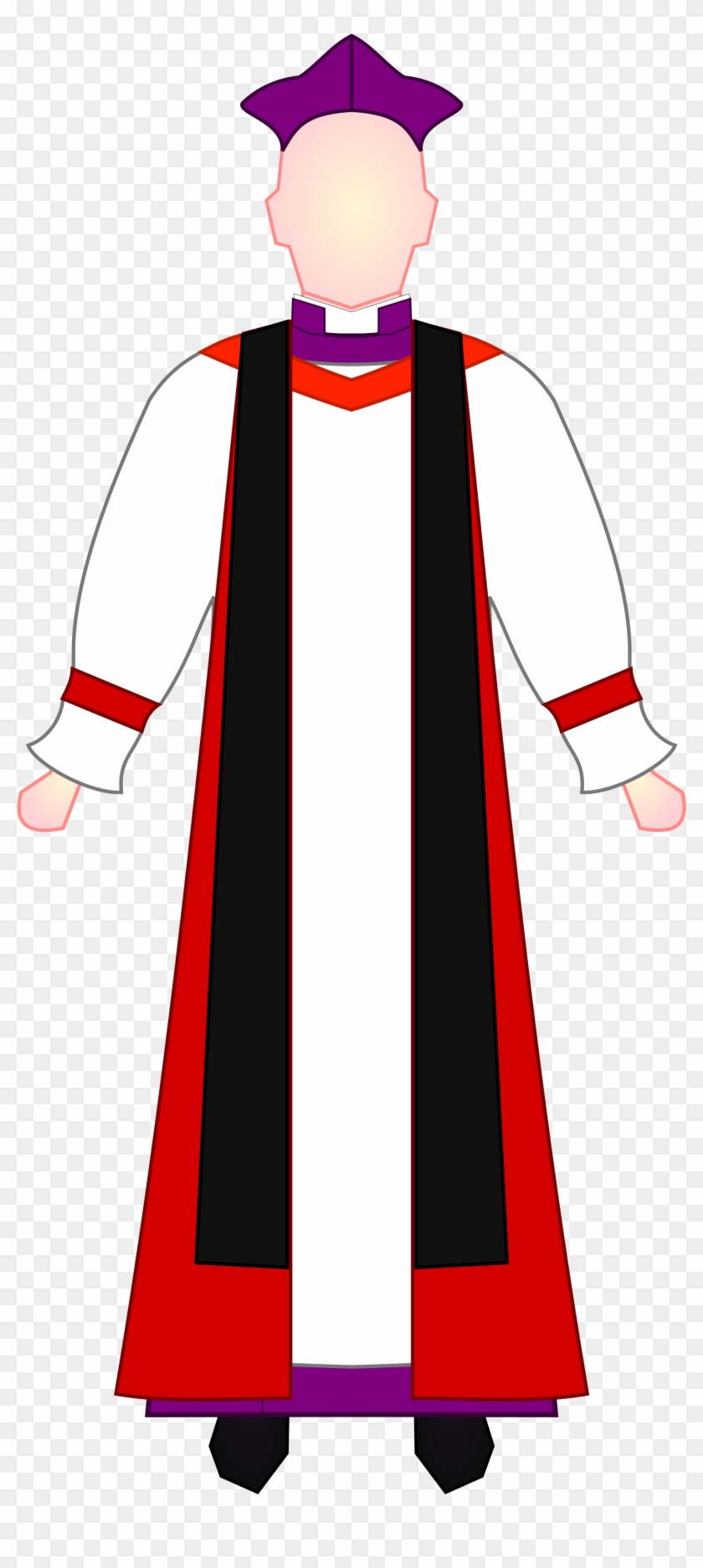 Open - Anglican Bishop Choir Dress #511007