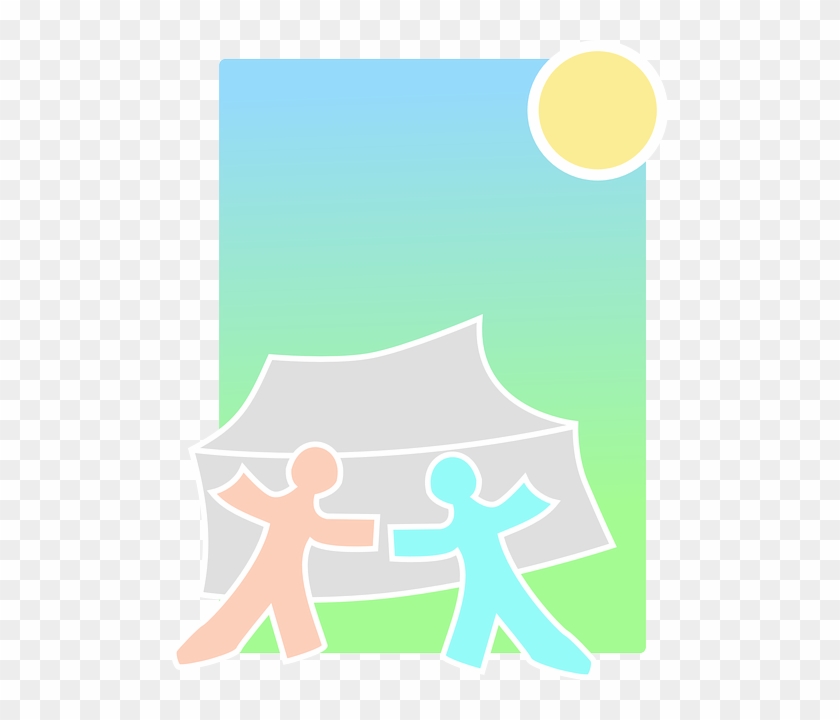 Tent Camping, Pathfinders, Boy Scouts, Summer, Tent - Clipart Girl Scout Camping In The Jungle #511162