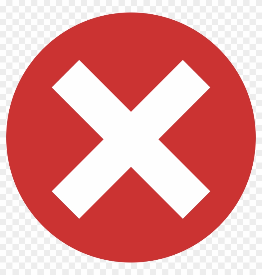 Red X In Circle - Health And Wellness Icon #512350