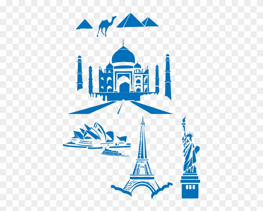 Landmarks Clip Art - Seven Wonders Of The World Png #513339