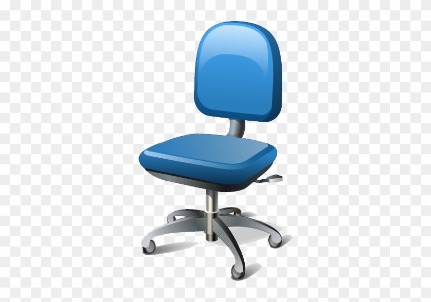 Desk Chair Vector Art Icon - Business #514335