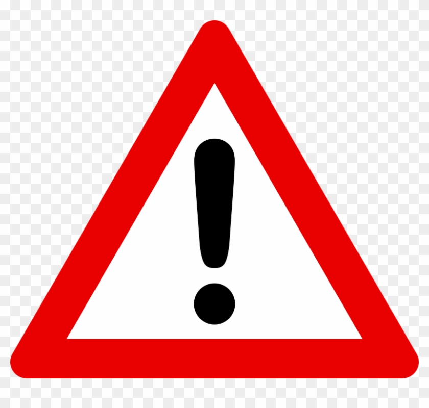 Exit Sign Clipart 22, - Triangle Sign #515732