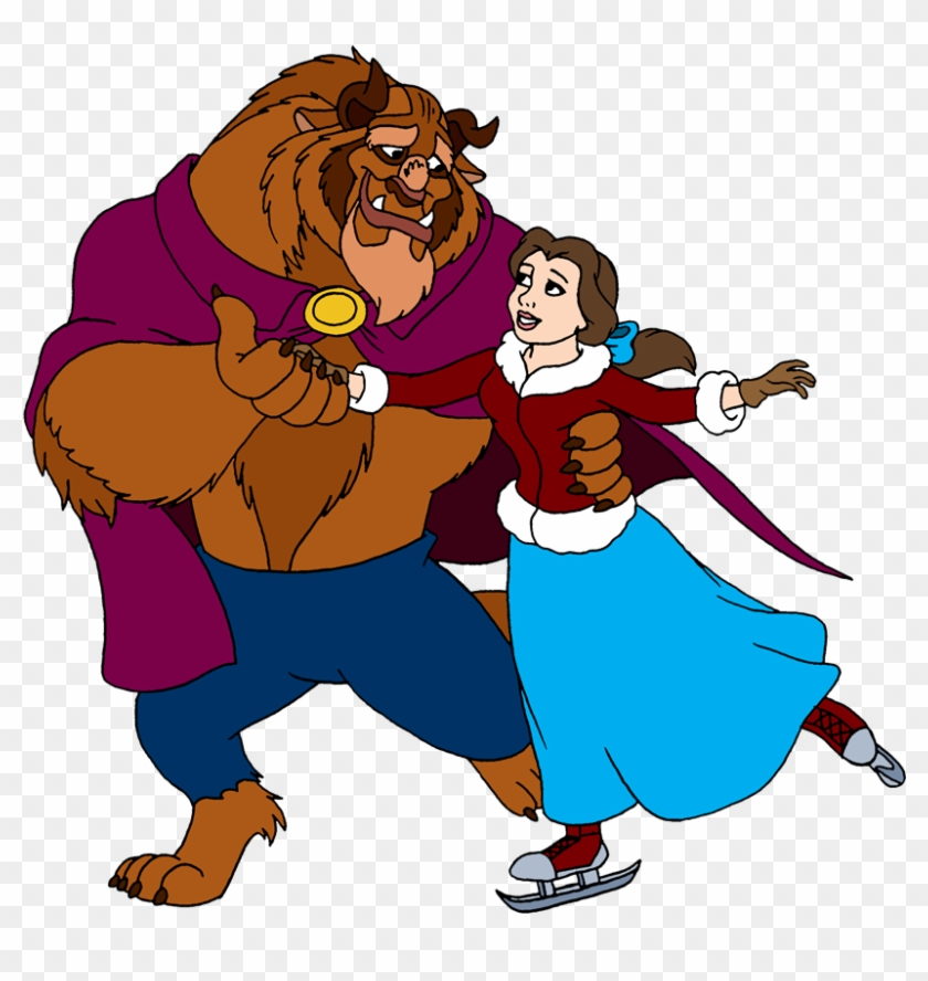 Belle And The Beast Skating By Lionkingrulez - Beauty And The Beast: The Enchanted Christmas #515784
