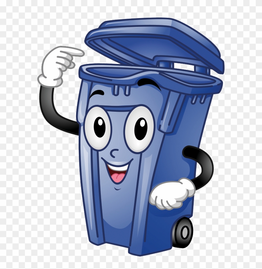 An Empty Bin Is A Happy Bin - Trash Bins Clipart #516017