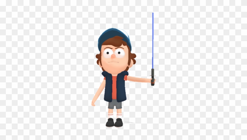 Dipper Pines With Lightsaber By Marcospower1996 - Cartoon #516085