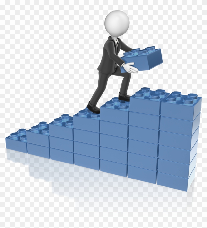 Business Man Stack Graph - Building Blocks Of Change #516114