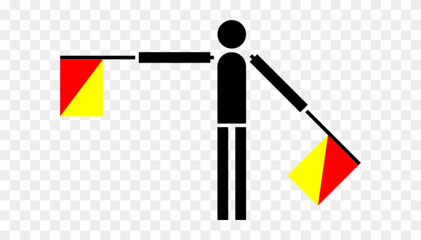 Free Vector Naval Semaphore Flag S Clip Art - Semaphore Flag Clip Art #516175