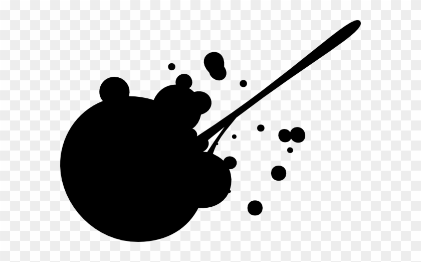 Black Paint Splat Png #516467