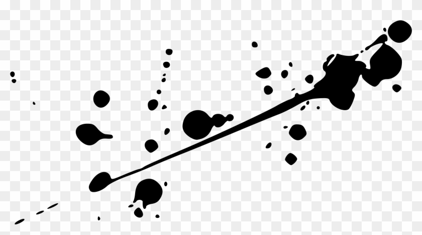 Ink Watercolor Painting - Paint Black Splatter Png #516508