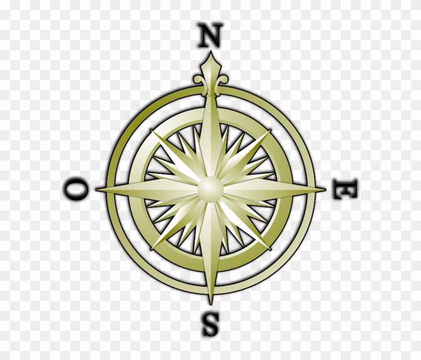 Compass Clipart North South East West - Rosa De Los Vientos Fondo Transparente #517189