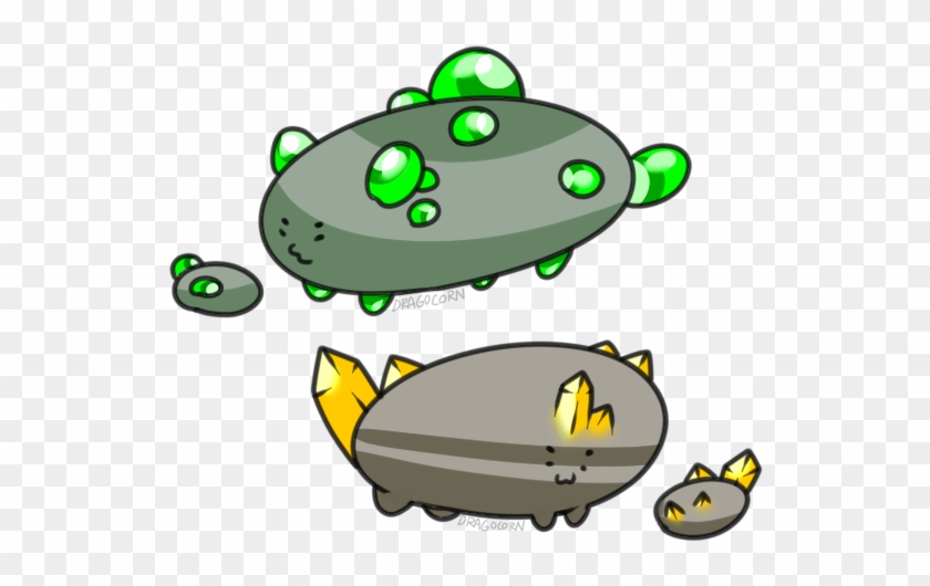 Stone Slimes By Pyraradient - Painting #519387