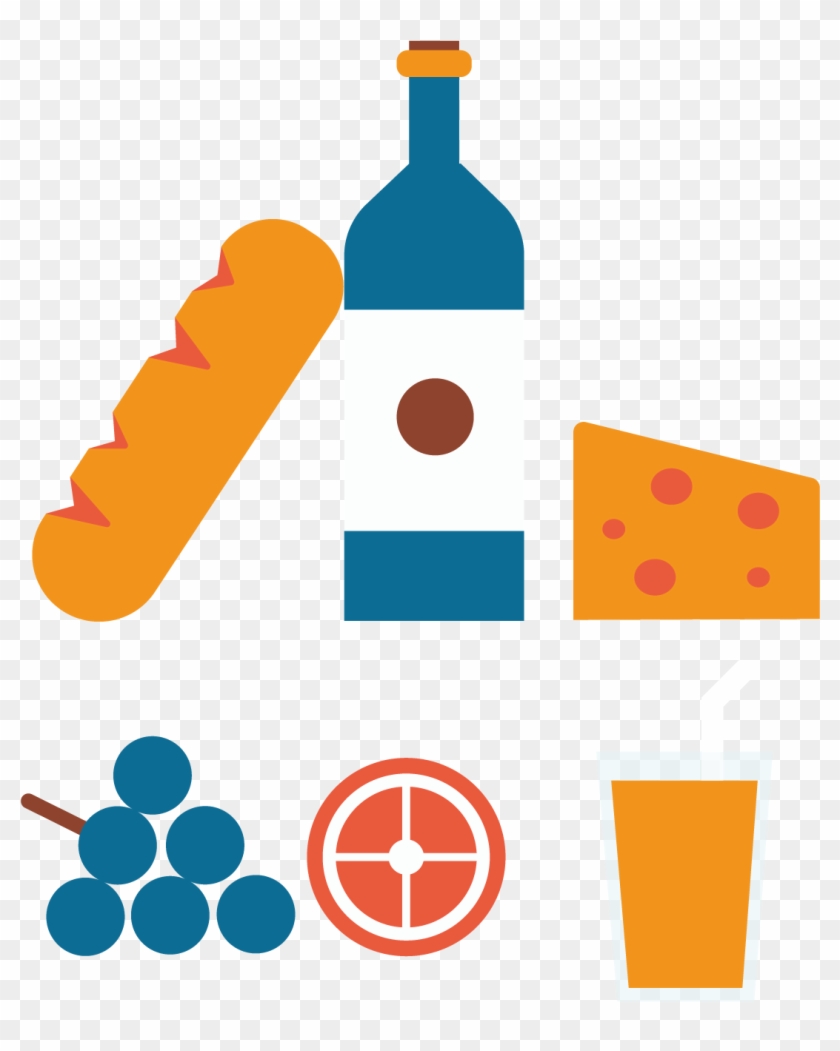 Wine Flat Design Clip Art - Wine Flat Design Clip Art #520470