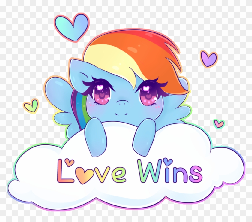 Nekocakeart, Cloud, Cute, Gay Pride, Heart, Lovewins, - Cartoon #521606