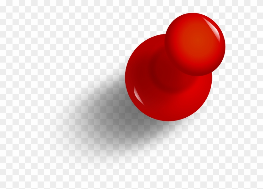 Pushpin Push Pin Office Pin Red Tack Thumb - Pin Png #521658