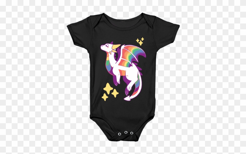 Gay Pride Dragon Baby Onesy - Onesie #521677