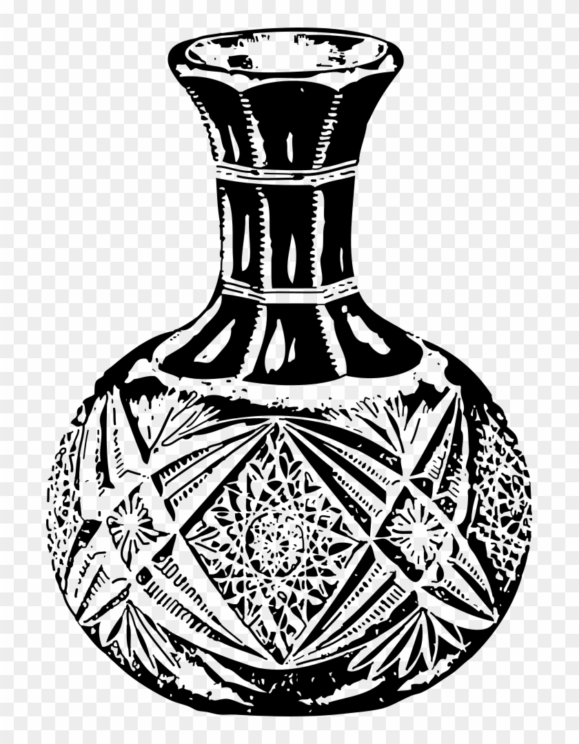 Cut Glass Water Bottle - Vasijapara Colorear #522126