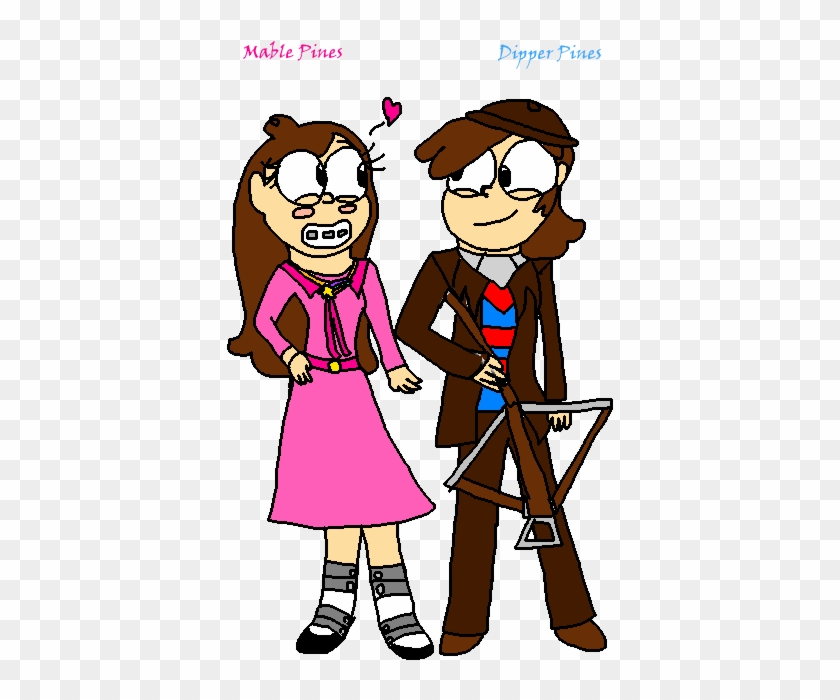 Mable And Dipper Pines By Eeveegirl6 - Cartoon #523920