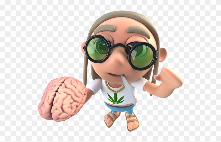 Interesting D Funny Cartoon Hippy Stoner Character - 3d Computer Graphics #524686
