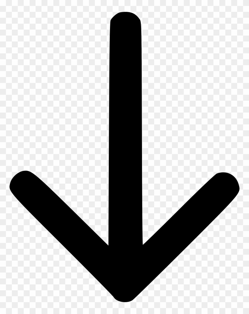 Direction Down Cursor Missile Dart Comments - Downward Arrow Svg #524991