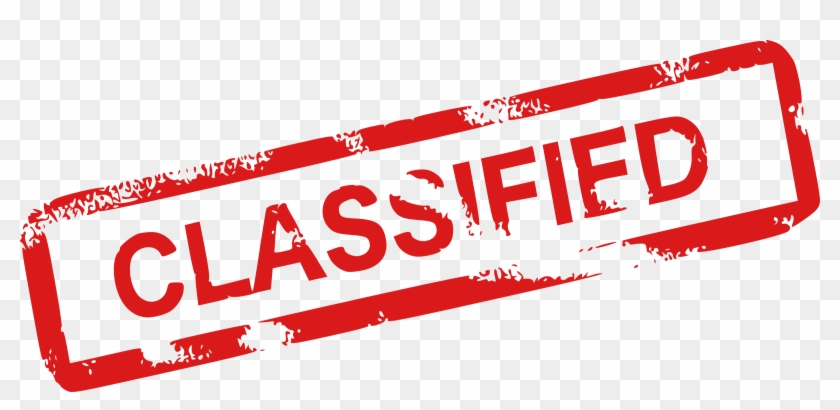 Clip Art Details - Transparent Background Classified Stamp #525056