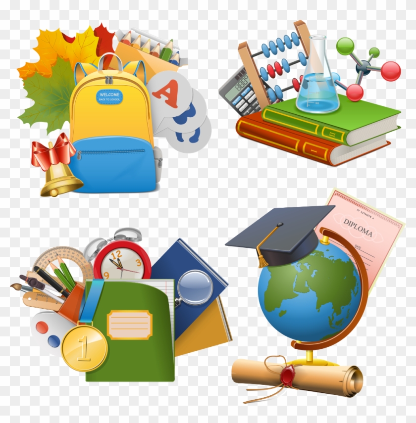 Stock Illustration School Icon - School Supplies Cartoons #525198