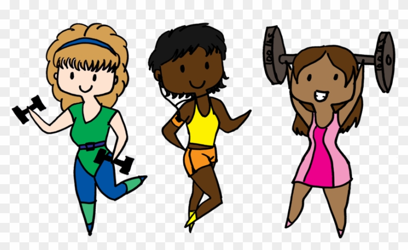 Workout Girls By Mokia-sinhall - Cartoon #525377