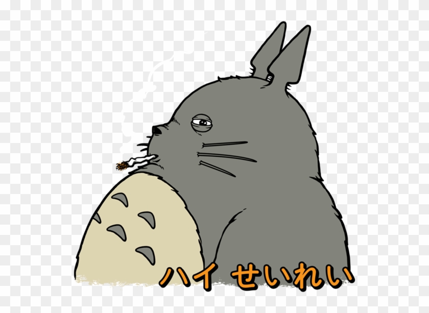 My Stoned Neighbor Totoro T-shirt At Teepublic - Cartoon #525645