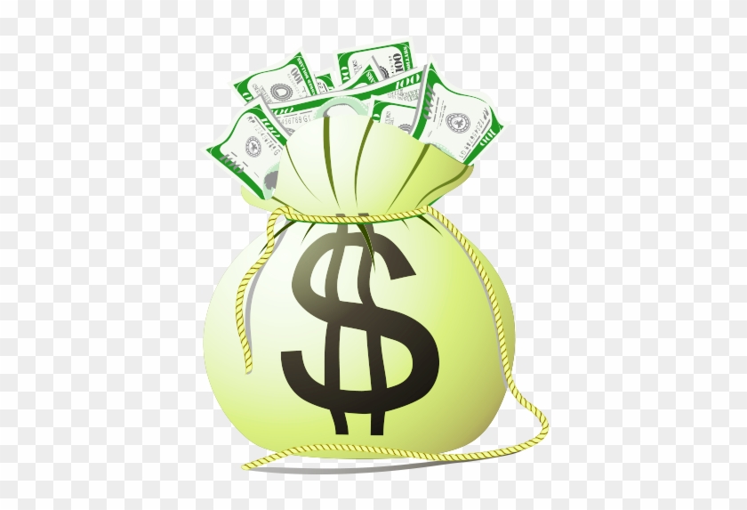 Money Bag Cartoon - Money Bag Vector #525980