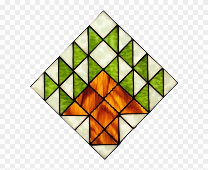 Tree Quilt Block - Stained Glass #526668
