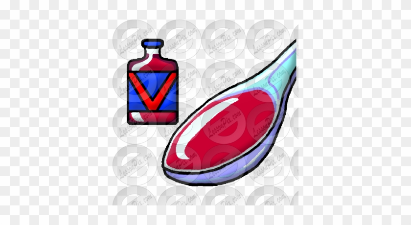 Cough Syrup Picture - Glass Bottle #526712
