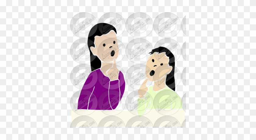 Speech Therapy Stencil - Cartoon #526971