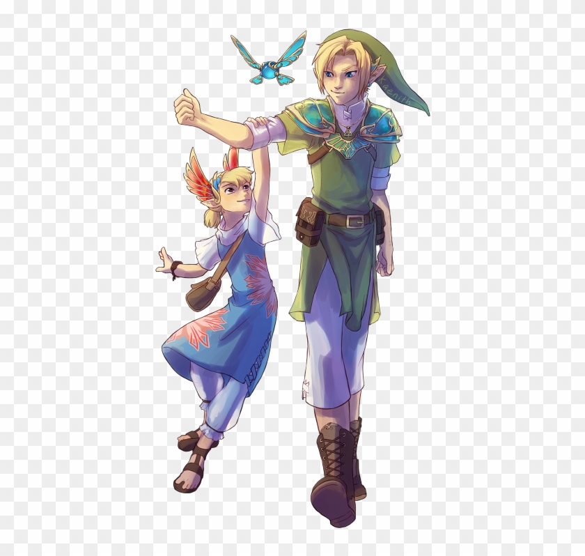 Link, Aryll, And Navi My First Attempt At A Solarpunk - Legend Of Zelda Link's Sister #527027