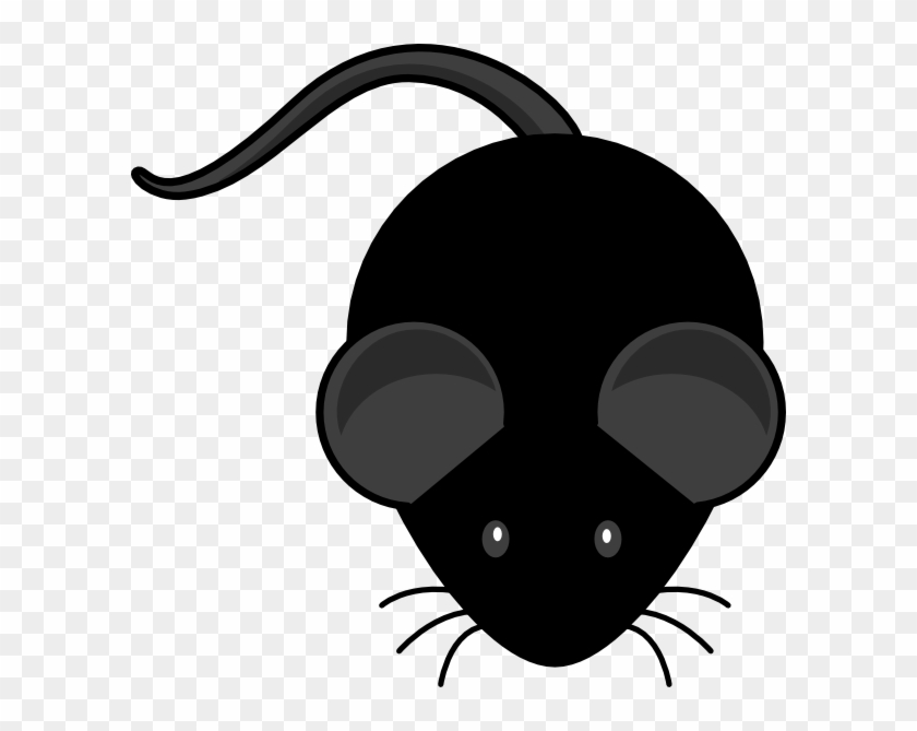 Cute Cartoon Black Mouse #527341
