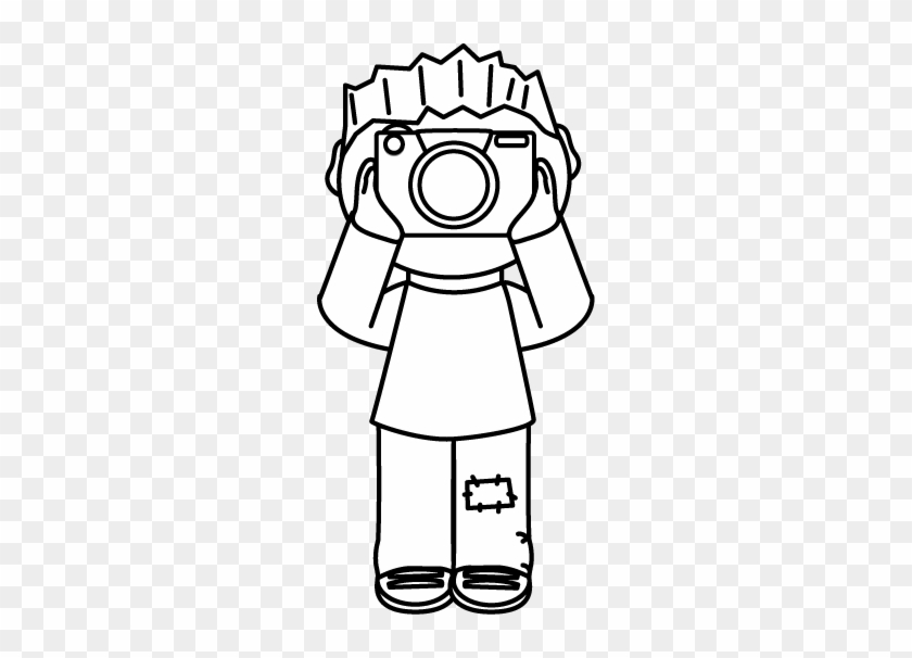 Black And White Photographer - Take A Picture Clipart Black And White #528446