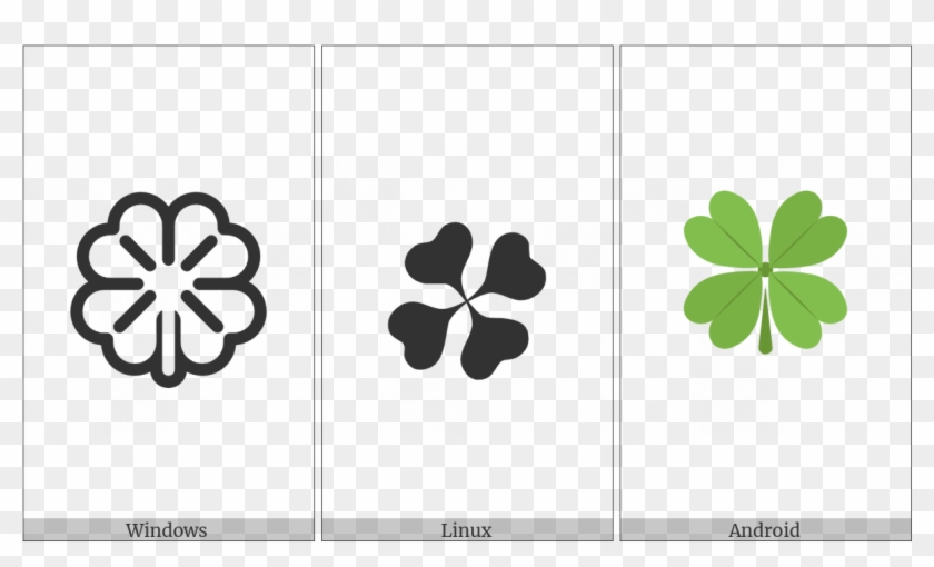 Four Leaf Clover On Various Operating Systems - Four-leaf Clover #528625