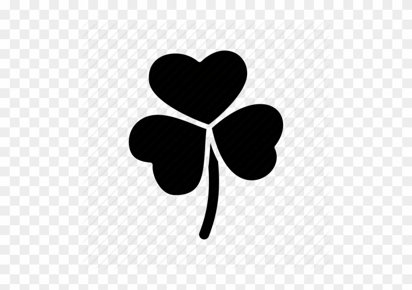 Rosette With Four Leaf Clover Icon In Flat Style Isolated - Three Leaf Clover Png #528685