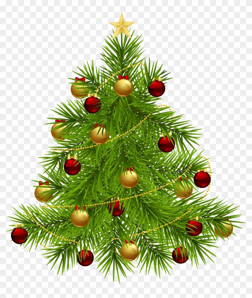 Christmas Tree Clipart Transparent Background - Ornaments Christmas Png #529714