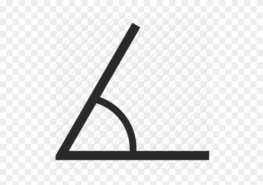 Acute, Angle, Arris, Geometry Icon - Acute Angle No Background #529875