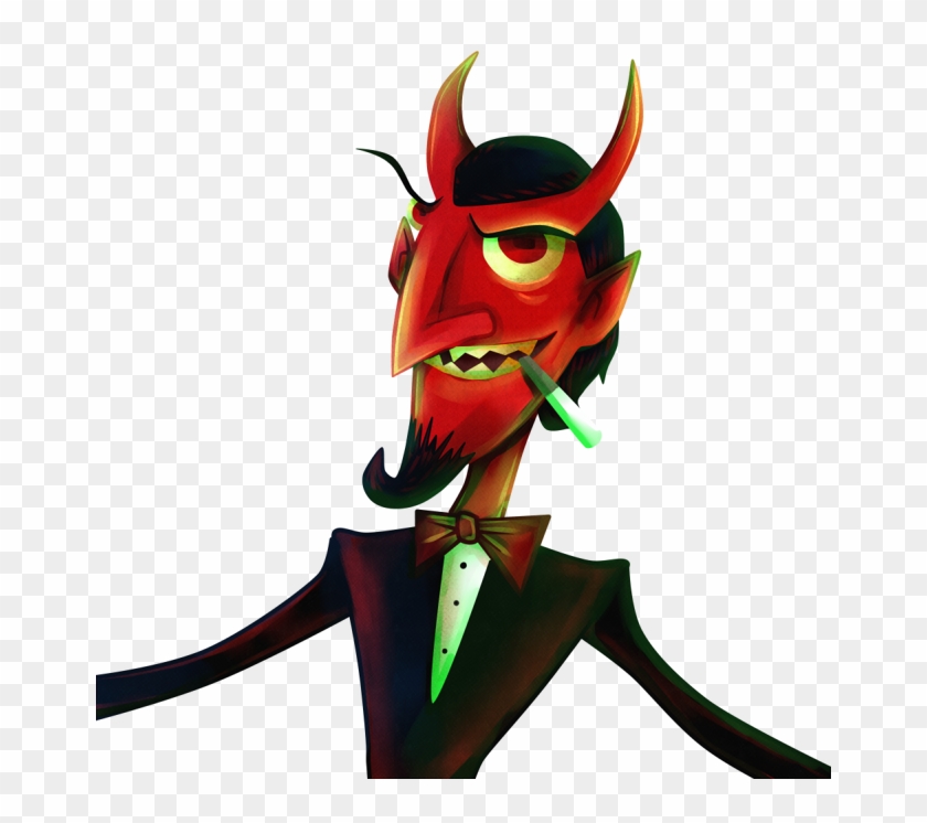 Was Playing Around In Sai And Wanted To Draw A Devil - Cartoon #529942