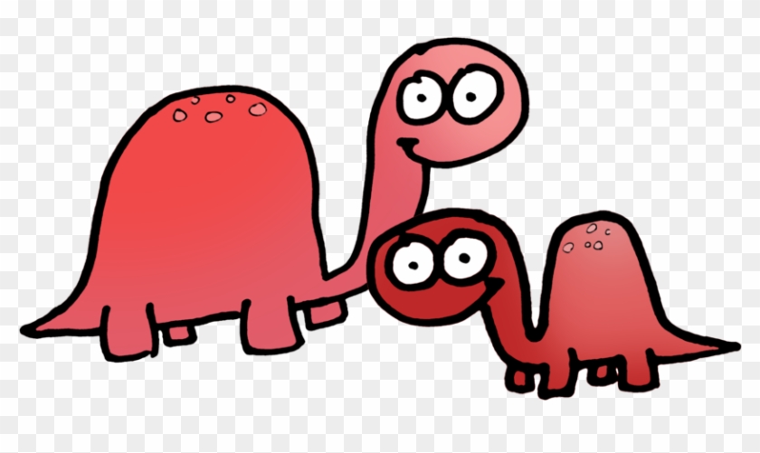 Two Cute Lil Brontosaurs - Animal Figure #529978