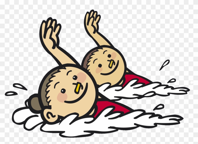Synchronised Swimming Illustration - Synchronised Swimming Illustration #530461