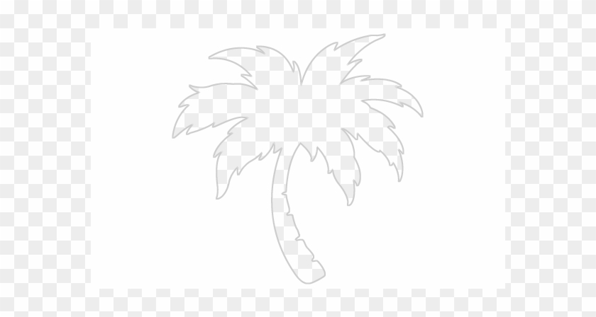 Clouds And Palm Trees - Logo Palm Tree Png #530400