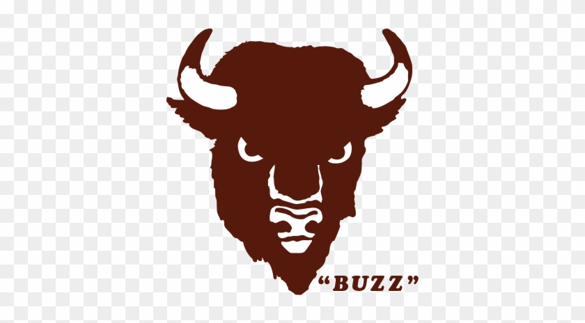 One Color Bison Head Secondary Logo - Pms483 #530960
