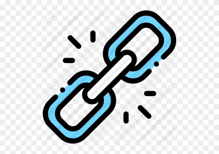 Broken Link - Chain Flat Design #532797