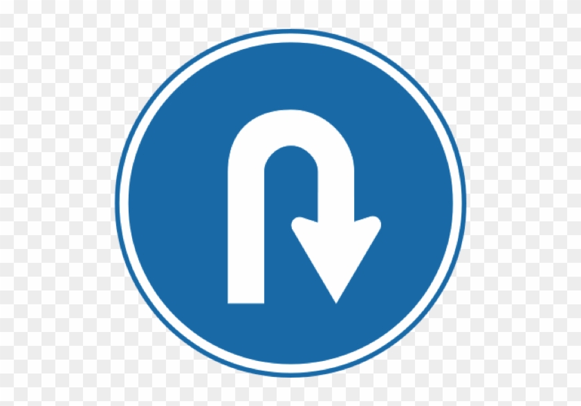U Turn Sign Png Background Image - U Turn Sign Png #533625